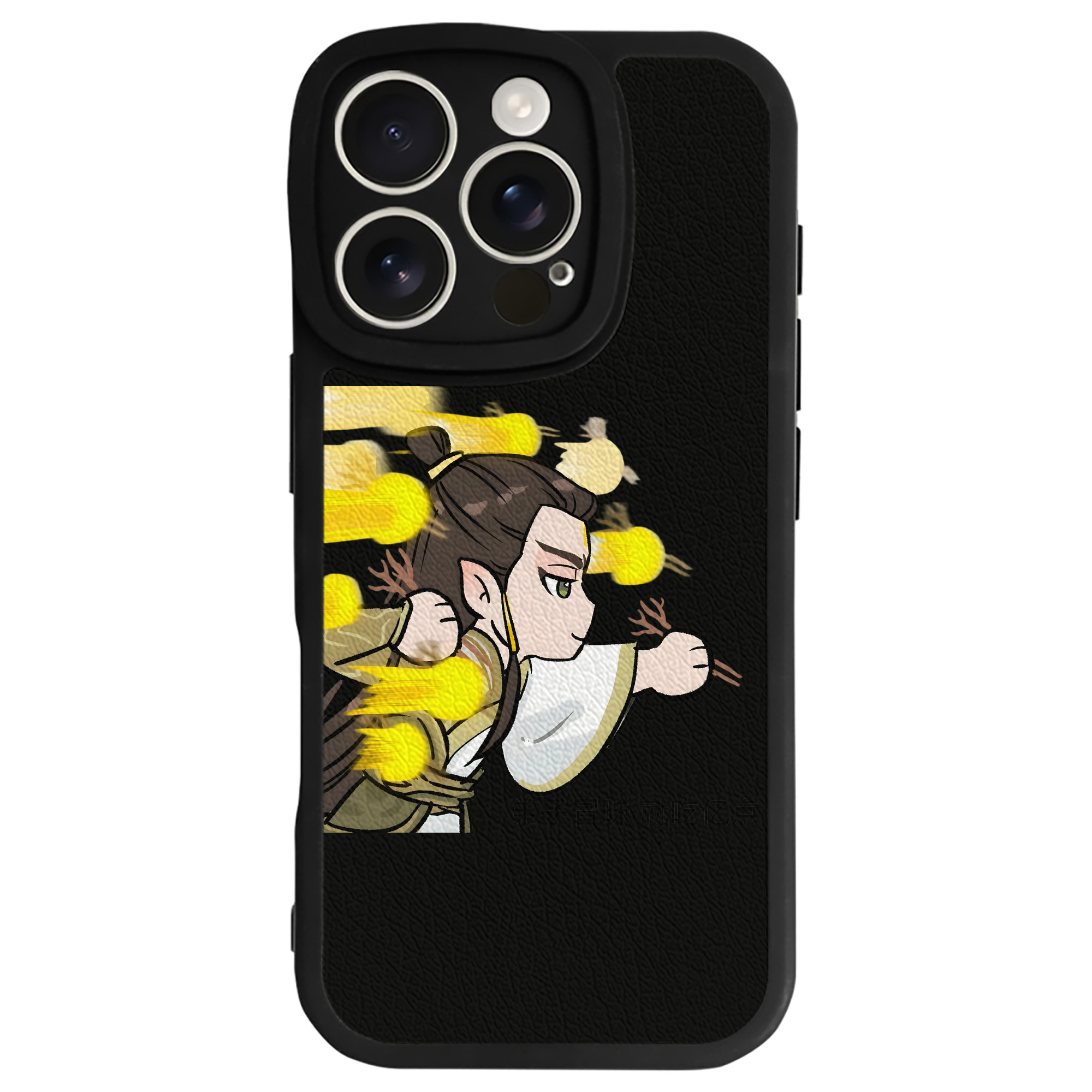 （画像用） Ne Zha 2 ナタ 魔童の大暴れ 【iPhone 16シリーズ対応】シリコンスマホケース（レザー調） 材質：シリコン